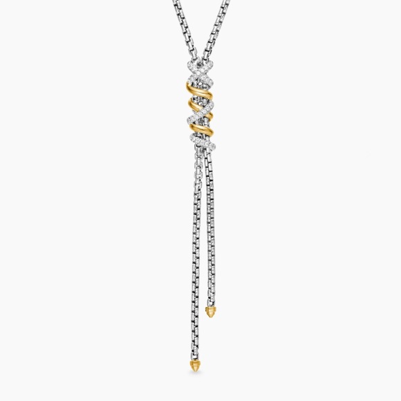 David Yurman Helena Y Lariat Necklace - Picture 2 of 10